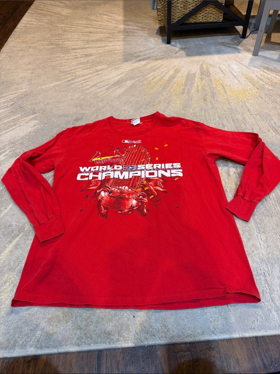 Lee Other - Vintage 2006 St. Louis Cardinals World Series Champions shirt Adult L Red MLB